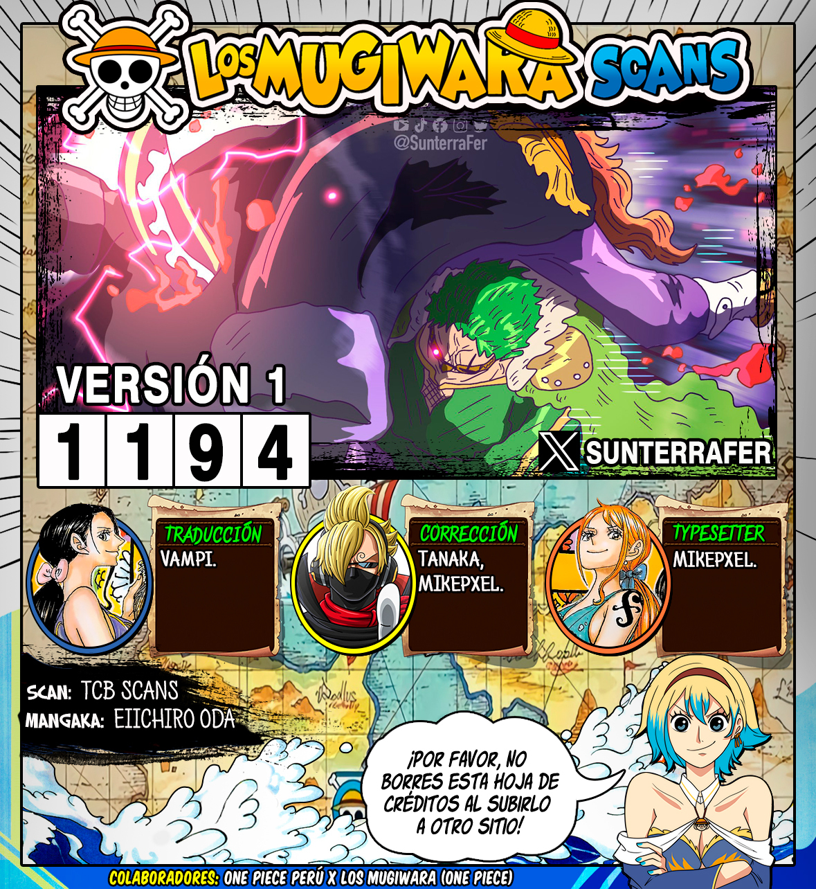 Página 1 de One Piece capítulo 1194.00